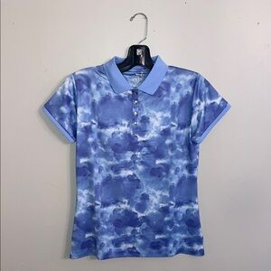 Garb Blue Tie-Dye Polo Shirt